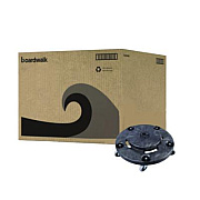Boardwalk Refuse Container Utility Dolly, 300 lb Capacity, 18.25" Diameter, Gray