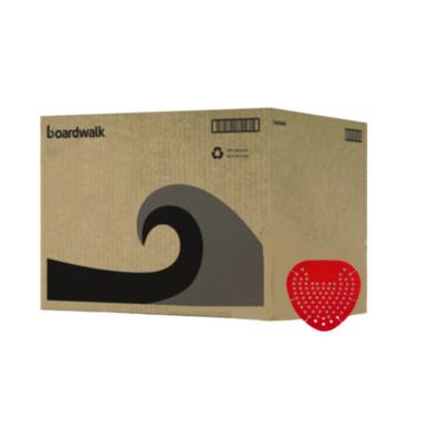 Boardwalk Deodorizing Urinal Screen, Cherry Scent, Red, 3.5 oz, Dozen (1001)
