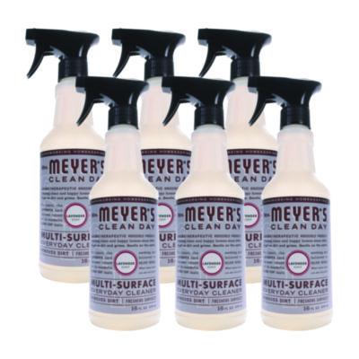 Mrs. Meyer's Multi Purpose Cleaner, Lavender Scent, 16 oz Spray Bottle, 6/Carton (323568)