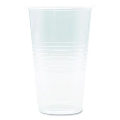 Boardwalk Translucent Plastic Cold Cups, 20 oz, Clear, 50/Pack (TRANSCUP20PK)