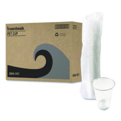 Boardwalk Clear Plastic PET Cups, 14 oz, 50/Bag, 20 Bags/Carton (PET14)