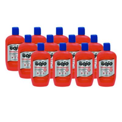 GOJO NATURAL ORANGE Pumice Hand Cleaner, Citrus Scent, 14 oz, 12/Carton (095712CT)