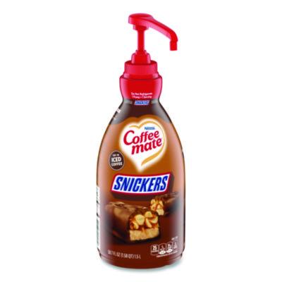 Coffee mate Liquid Coffee Creamer, Snickers, 1.5 L Pump Bottle (97955)