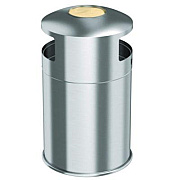HLS Commercial Extra-Large Dual Side-Entry Trash Can, Outdoor, 50 gal, Stainless Steel, Silver (HLS50DSO)