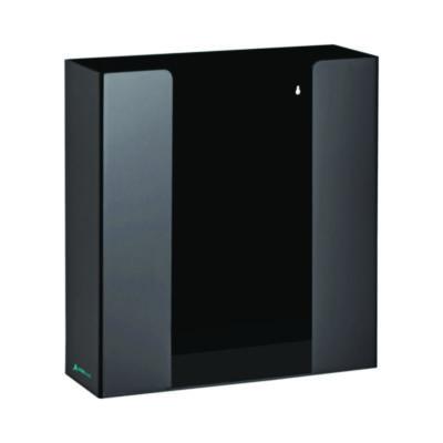 AdirMed Acrylic Glove Dispenser, Double Box Capacity, 10.2 x 3.5 x 10.8, Black (I90202BLK)