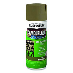 Rust-Oleum Camouflage Spray Paint, Flat Army Green, 12 oz Aerosol Can (279176)
