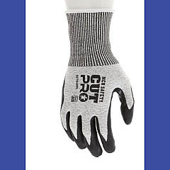 MCR Safety Cut Pro 92754BP Gloves, 10" Long, Large, Black/Gray, 12 Pairs (92754BPL)
