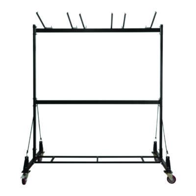 AdirOffice Folding Chair and Table Combo Cart, Metal, 600 lb Capacity, 33.7 x 65 x 67, Black (I69001)
