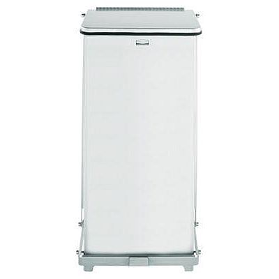 Rubbermaid Commercial Defenders Heavy-Duty Steel Step Can, 6.5 gal, Stainless Steel (ST12SSPL)