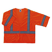ergodyne GloWear 8310HL Type R Class 3 Economy Mesh Vest, 2X-Large to 3X-Large, Orange (22017)