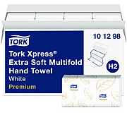 Tork Xpress Extra Soft Multifold Towel, 2-Ply, 9.12 x 12.8, White, 94 Towels/Pack,16 Packs/Carton (101298)