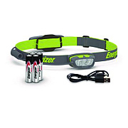 Energizer Pro Series Multi-Color Hybrid Headlamp, Rechargeable Lithium Ion Battery/4 AAA Batteries (Included), Gray/Green (ENY38A42P)