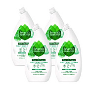Seventh Generation Toilet Bowl Cleaner, Fresh Mint Scent, 24 oz Bottle, 4/Carton (45166CT)
