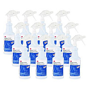 3M Ready-to-Use Glass Cleaner with Scotchgard, Apple, 32 oz Spray Bottle, 12/Carton (85788CT)