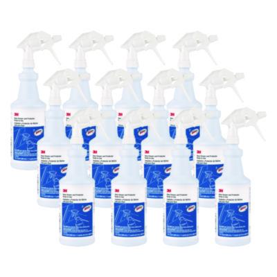 3M Ready-to-Use Glass Cleaner with Scotchgard, Apple, 32 oz Spray Bottle, 12/Carton (85788CT)