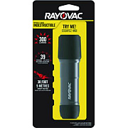 Rayovac Virtually Indestructible LED Flashlight, 3 AAA Batteries (Included), Black (ROVDIY3AAA1)