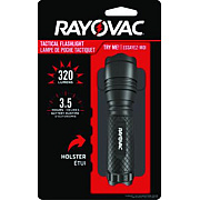 Rayovac LED Aluminum Flashlight, 3 AAA Batteries (Included), Black (RN3AAABXT)