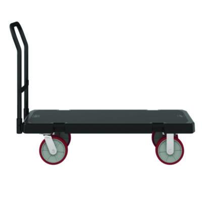 Suncast Commercial Resin Platform Truck, 1,600 lb Capacity, 24.25 x 52.25 x 41, Black (PDPT2448)