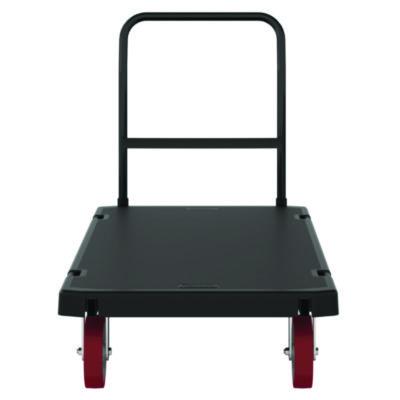 Suncast Commercial Resin Platform Truck, 1,600 lb Capacity, 30.25 x 64.5 x 41, Black (PDPT3060)