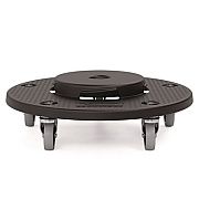 Suncast Commercial Utility Trash Can Dolly, 350 lb Capacity, 20.75" x 6.5", Black, 2/Pack (TCUDOLLY2A)