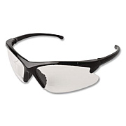 KleenGuard V60 30-06 Dual Readers Safety Glasses, 2.5+ Diopter, Black Half Frame, Clear Dual Lens, 6/Box (20389)