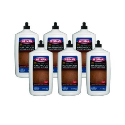 WEIMAN High Traffic Hardwood Polish and Restorer, 32 oz Squeeze Bottle, 6/Carton (523)