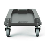 Suncast Commercial 23 Gallon Resin Slim Trash Can Dolly, 11.88" x 20.78" x 6.18", Gray (TCNDOLLY)