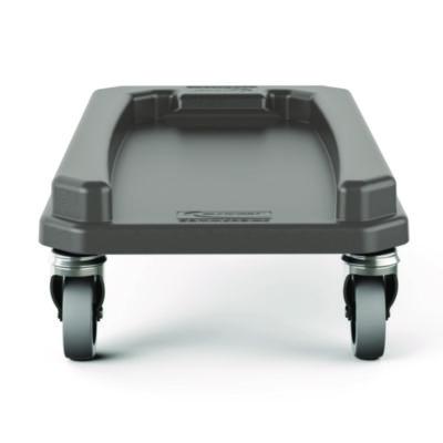 Suncast Commercial 23 Gallon Resin Slim Trash Can Dolly, 11.88" x 20.78" x 6.18", Gray (TCNDOLLY)