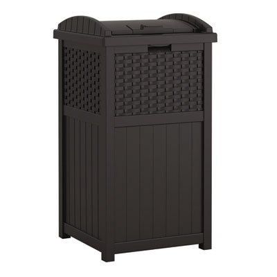 Suncast 30 Gallon Trash Hideaway, Plastic, Black (GHW1732BK)