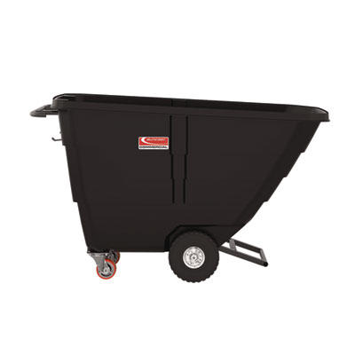 Suncast Commercial 0.5 cu yd Light Duty Tilt Truck, 850 lb Capacity, Black (RMTTLD504F1D)