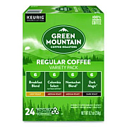 Green Mountain Coffee Regular Variety Pack Coffee K-Cups, Assorted Flavors, 24/Box (9974)