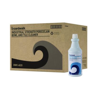 Boardwalk Industrial Strength RTU Porcelain Bowl and Tile Cleaner, Floral Scent, 32 oz Bottle, 12/Carton (4820)