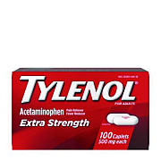 Tylenol Extra Strength Pain Reliever Caplets, 100 Count (044909)