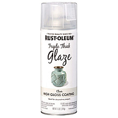 Rust-Oleum Specialty Triple Thick Glaze Spray Paint, High Gloss Clear, 12 oz Aerosol Can (301416EA)
