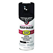 Rust-Oleum Stops Rust 5-in-1 Spray Paint, Satin Black, 12 oz Aerosol Can (376869EA)