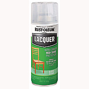 Rust-Oleum Specialty Lacquer Spray Paint, Gloss Clear, 12 oz Aerosol Can (1906830EA)