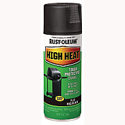 Rust-Oleum High Heat Enamel Spray Paint, Flat Black, 12 oz Aerosol Can, 6/Carton (7778830)