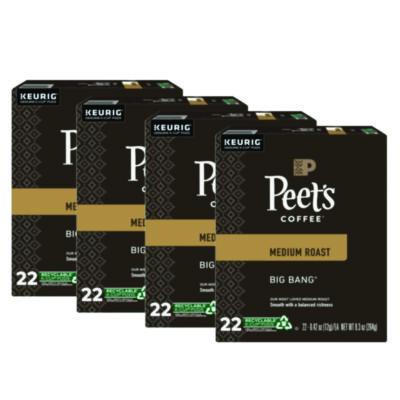 Peet's Coffee & Tea Big Bang K-Cups, 88/Carton (6664CT)