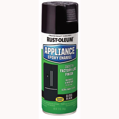 Rust-Oleum Specialty Appliance Epoxy Spray Paint, Gloss Black, 12 oz Aerosol Can (7886830EA)