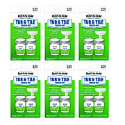 Rust-Oleum Specialty Gloss White Tub and Tile Touch Up, Gloss White, 0.54 oz Glass Vials, 6 Kits/Carton (244166)