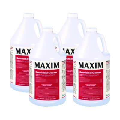 Maxim Germicidal Cleaner, Lemon Scent, 1 gal Bottle, 4/Carton (04100041)
