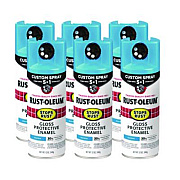Rust-Oleum Stops Rust 5-in-1 Spray Paint, Gloss Maui Blue, 12 oz Aerosol Can, 6/Carton (376907)