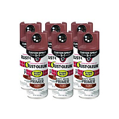 Rust-Oleum Stops Rust 5-in-1 Spray Paint, Rusty Metal, 12 oz Aerosol Can, 6/Carton (384755)