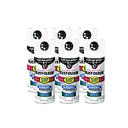 Rust-Oleum Stops Rust 5-in-1 Spray Paint, Clean Metal, 12 oz Aerosol Can, 6/Carton (384758)