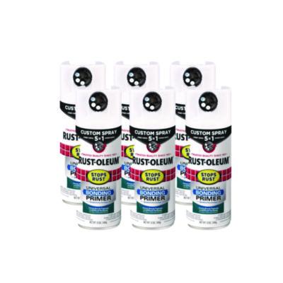 Rust-Oleum Stops Rust 5-in-1 Spray Paint, Clean Metal, 12 oz Aerosol Can, 6/Carton (384758)