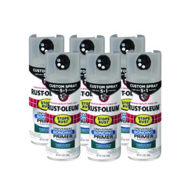Rust-Oleum Stops Rust 5-in-1 Spray Paint, Gray, 12 oz Aerosol Can, 6/Carton (384761)