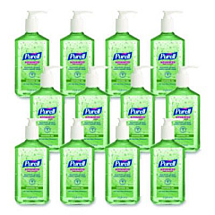 PURELL Advanced Hand Sanitizer Soothing Gel, 12 oz Pump Bottle, Fresh Scent, 12/Carton (363912CT)