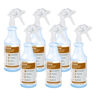 Maxim Banner Bio-Enzymatic Cleaner, Safe-to-Ship, Fresh Scent, 32 oz Bottle, 6/Carton (07120086)