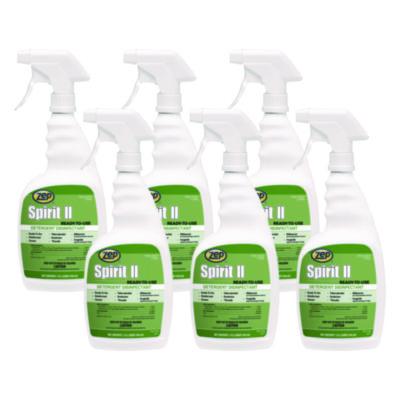 Zep Spirit II Ready-to-Use Disinfectant, Citrus Scent, 32 oz Spray Bottle, 12/Carton (67909)