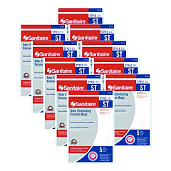 Sanitaire Style ST Disposable Vacuum Bags for SC600 and SC800 Series, 5/Pack, 10 Packs/Carton (63213B10CT)